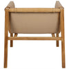 Zayne Occasional Wooden Chair - Brown - Notbrand