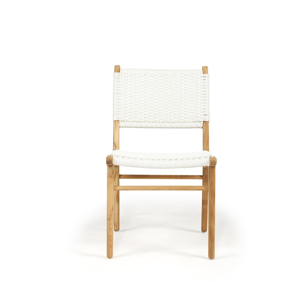 Earine Close Weave Dining Chair – White - Notbrand