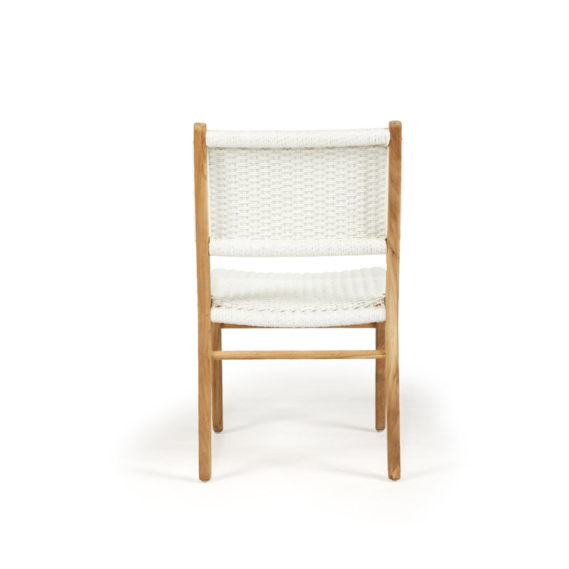 Earine Close Weave Dining Chair – White - Notbrand