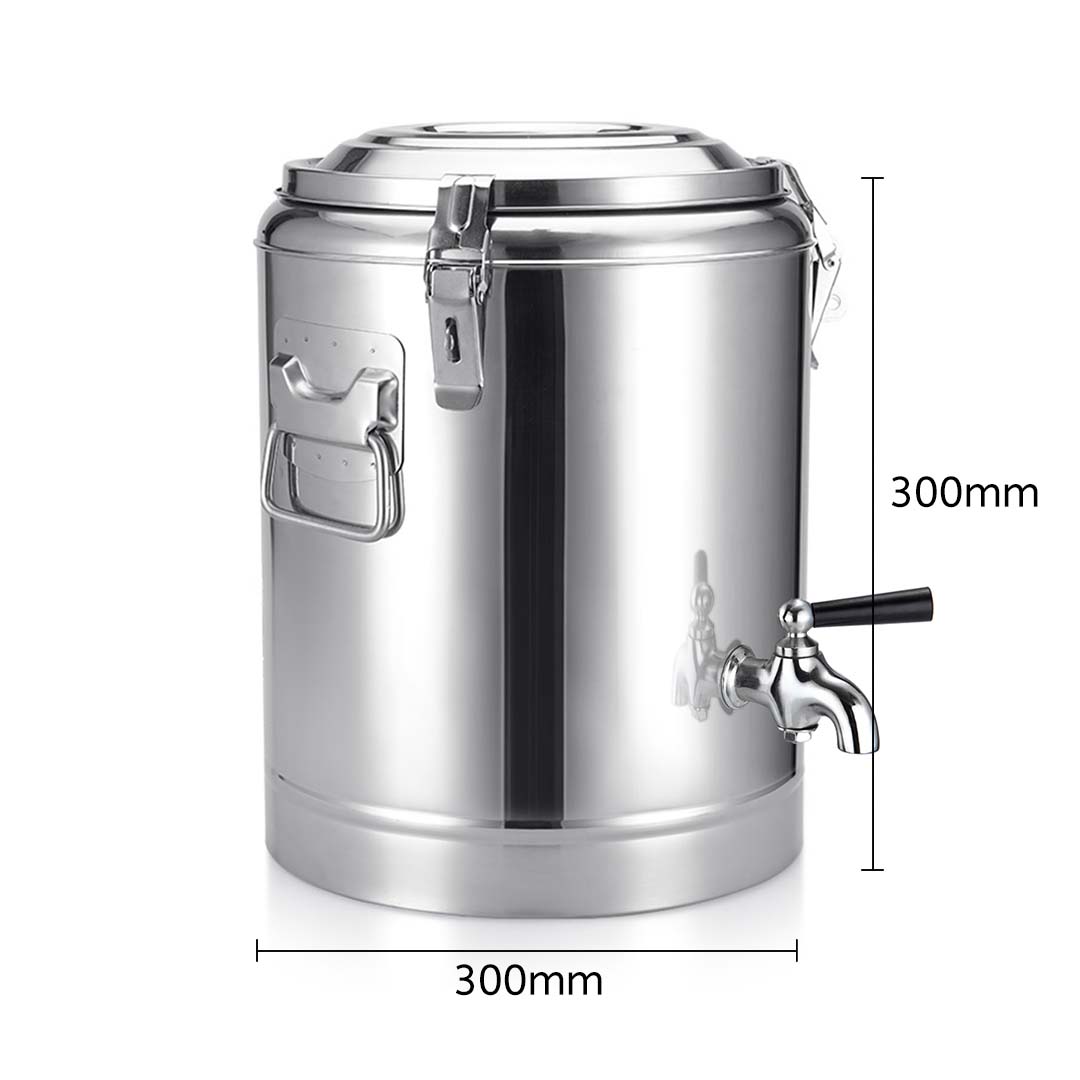 Stainless Steel Insulated Beverage Dispenser With Tap - 12L - Notbrand