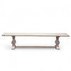 Paris 2m Reclaimed ELM Wood Bench - White Washed - Notbrand