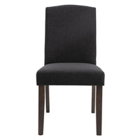 Set of 2 Lethbridge Fabric Dining Chair - Charcoal - Notbrand