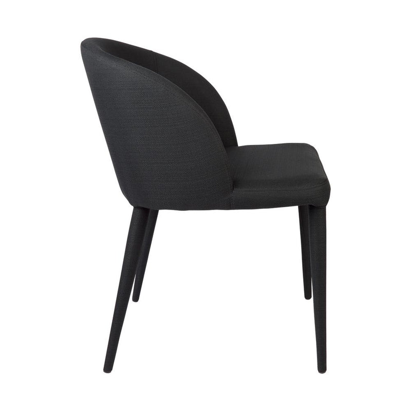 Paltrow Fabric Dining Chair - Black - Notbrand