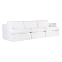 Birkshire Slip Cover Modular Linen Sofa - White Option 3 - Notbrand
