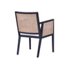 Kane Rattan Fabric Carver Dining Chair - White Linen - Notbrand