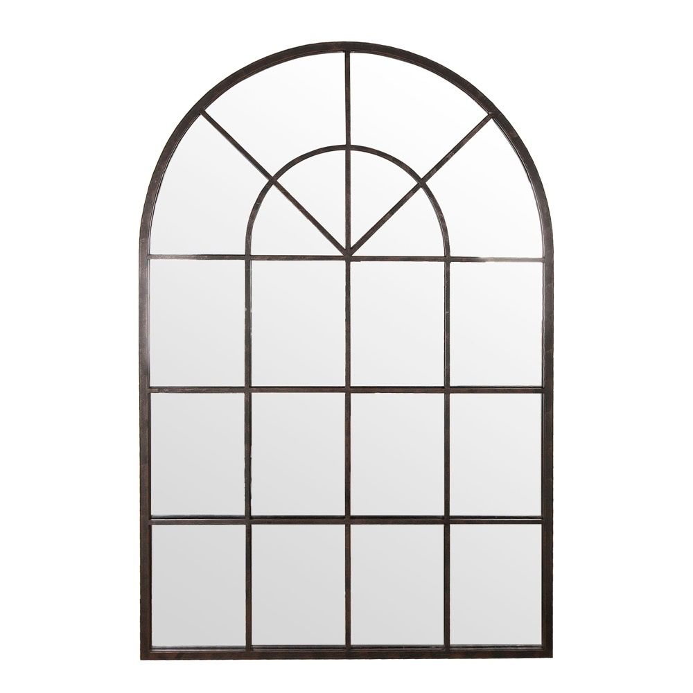 Conservatory Iron Mirror - Brown Rustic - Notbrand