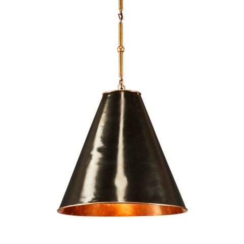 Monte Carlo Ceiling Pendant In Black And Brass - Large - Notbrand