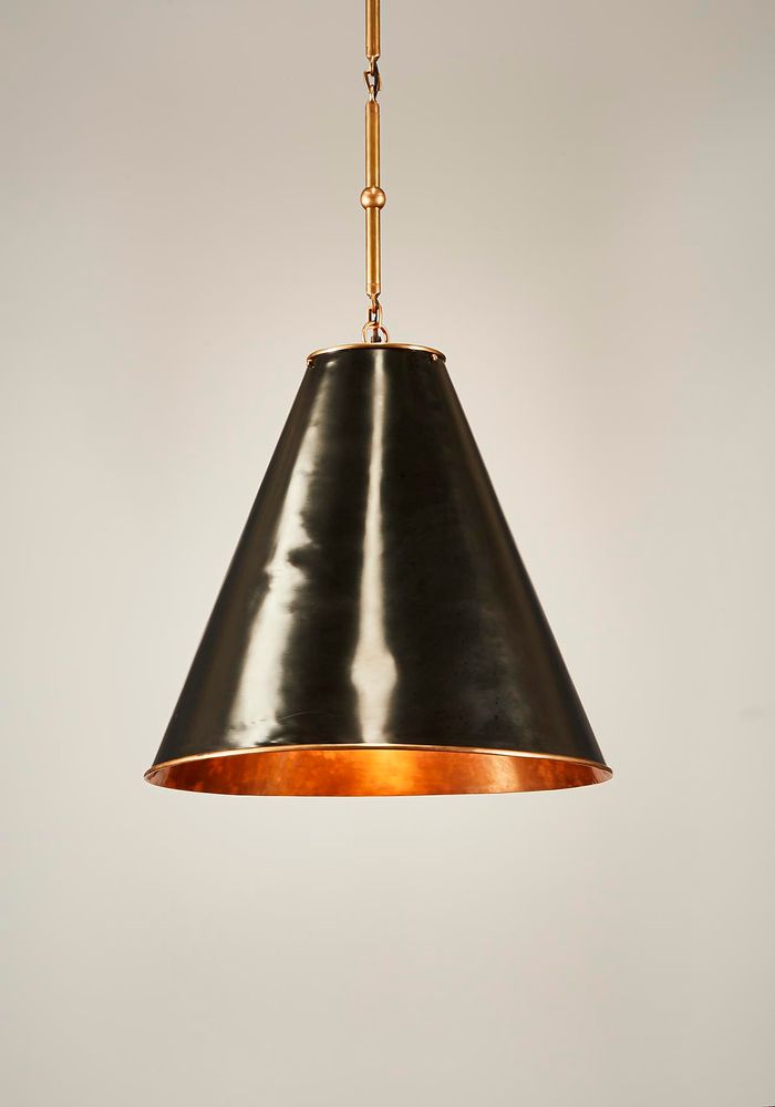 Monte Carlo Ceiling Pendant In Black And Brass - Large - Notbrand