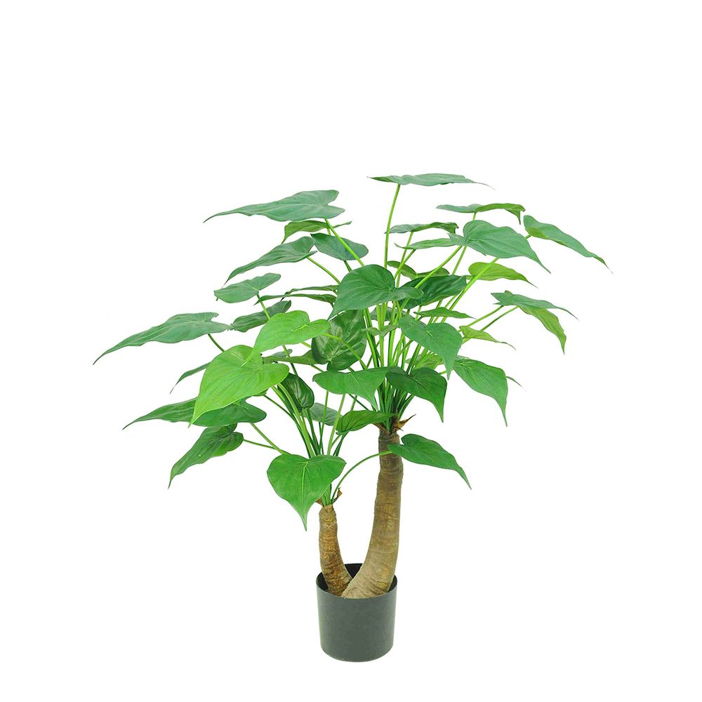 Alocasia Calidora Artificial Tropical Tree - 0.95m - Notbrand