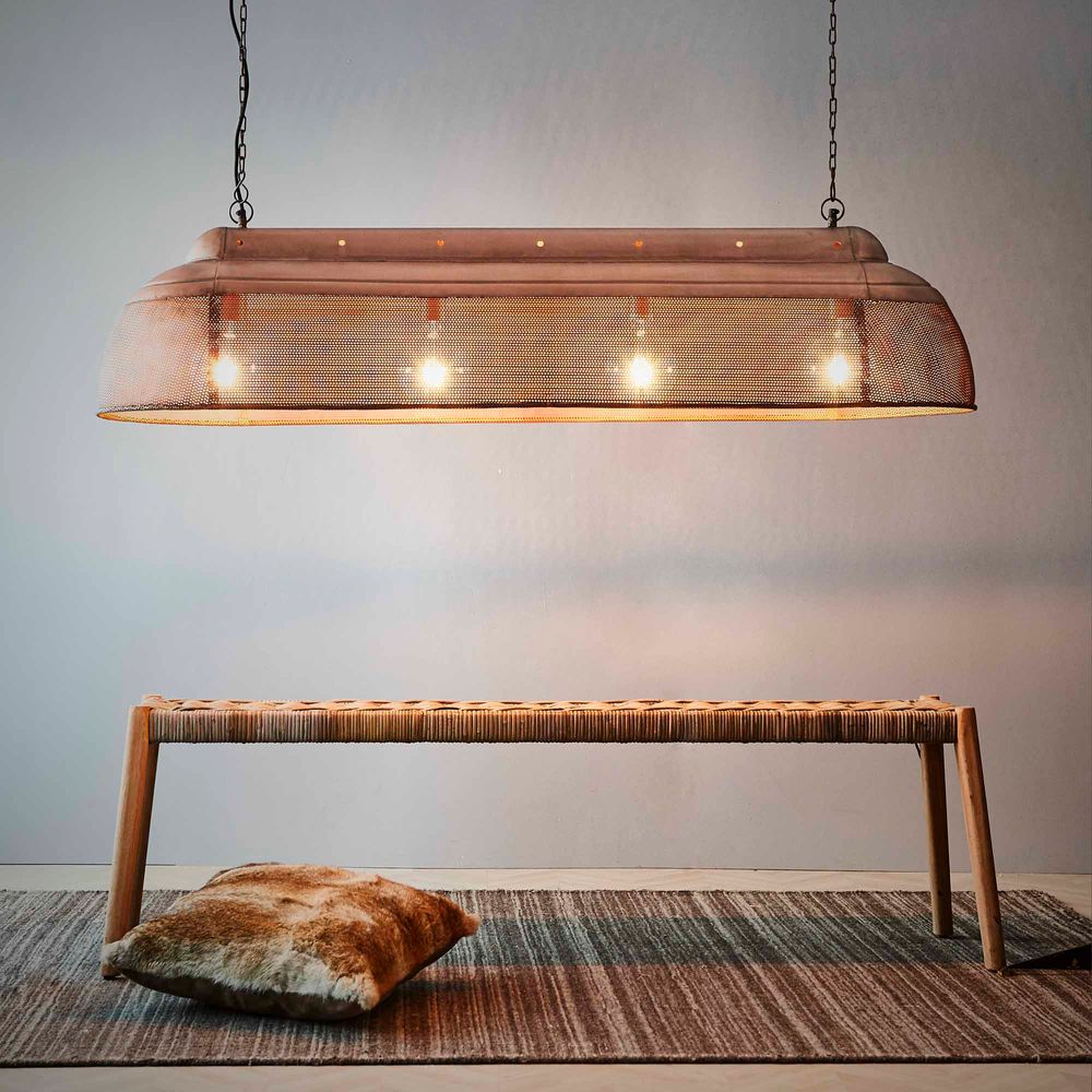 Riva Ceiling Pendant In Antique Copper - Extra Long - Notbrand