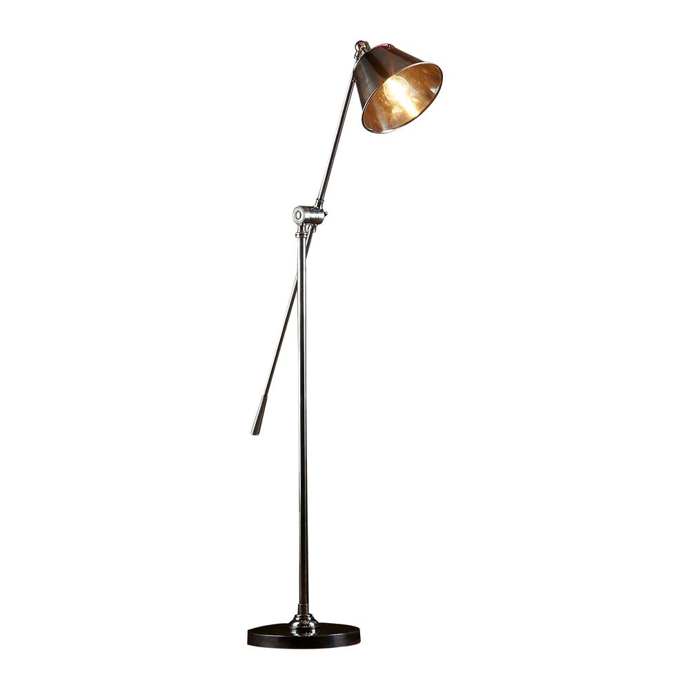 Winslow Brass Floor Lamp - Antique Silver - Notbrand