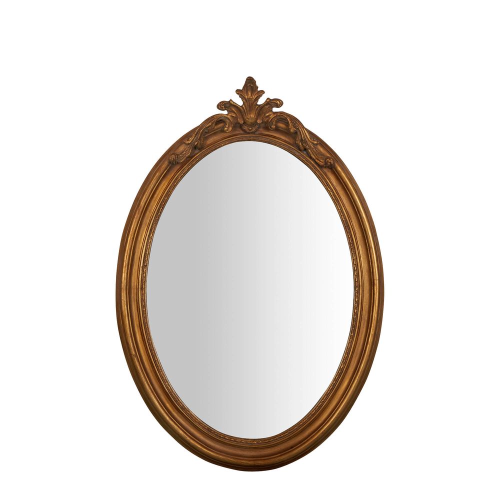 August Wood Mirror - Gold - Notbrand