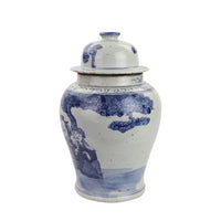 Liang Porcelain Lidded Ginger Jar In Blue - Large - Notbrand