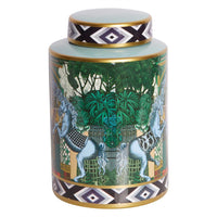 Akira Porcelain Jar In Multicolour - Small - Notbrand