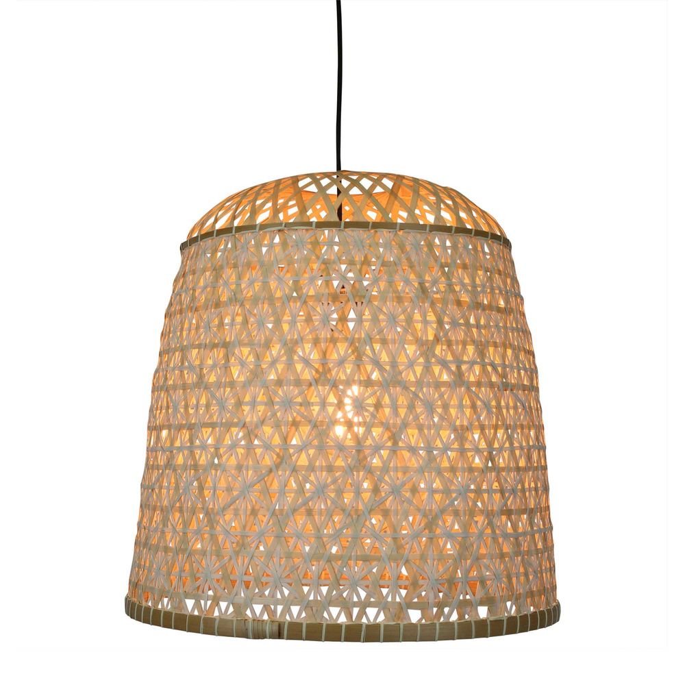 Billy Bamboo Ceiling Pendant Shade in Light Natural - Medium - Notbrand