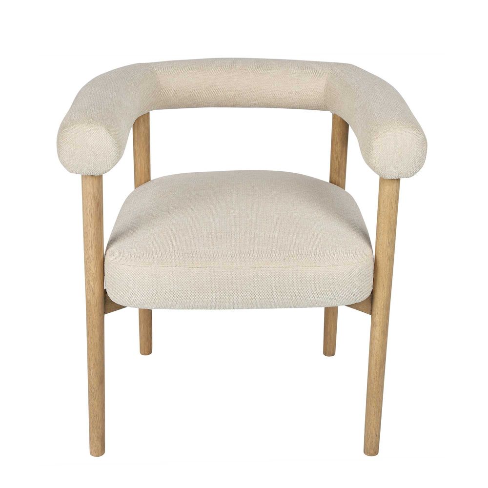 Manningham Wooden Frame Dining Chair - Natural - Notbrand