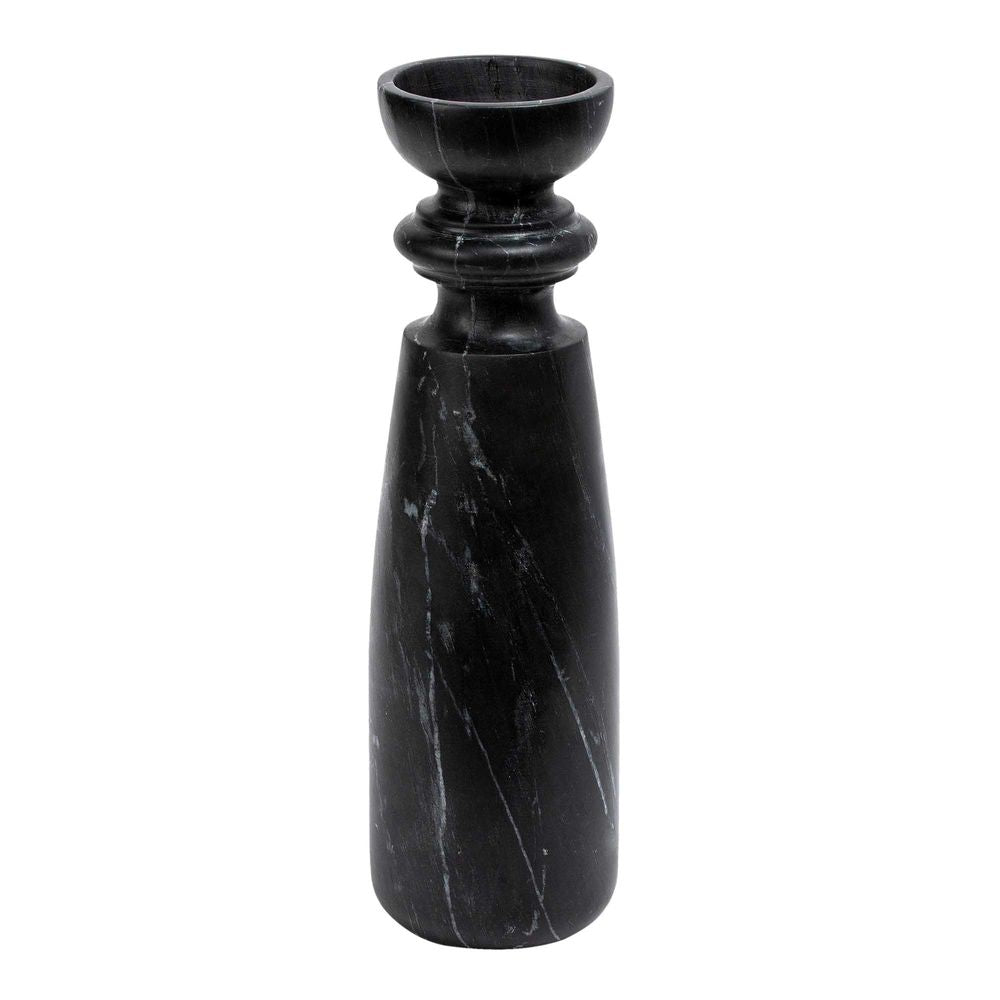 Santiago Marble Candle Stand in Black - Extra Large - Notbrand