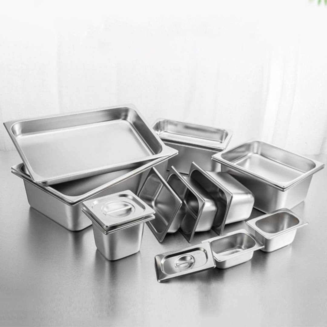 Gastronorm Full Size 1/1 GN Pan With Lid - 6.5cm Deep - Notbrand