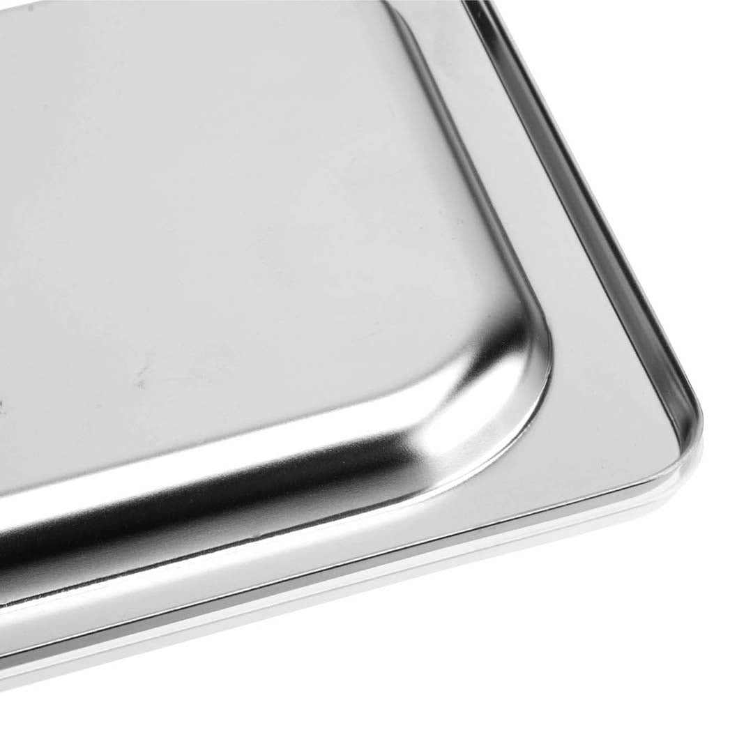 Gastronorm 1/3 Pan Lid Full Size - Stainless Steel Tray Top Cover - Notbrand