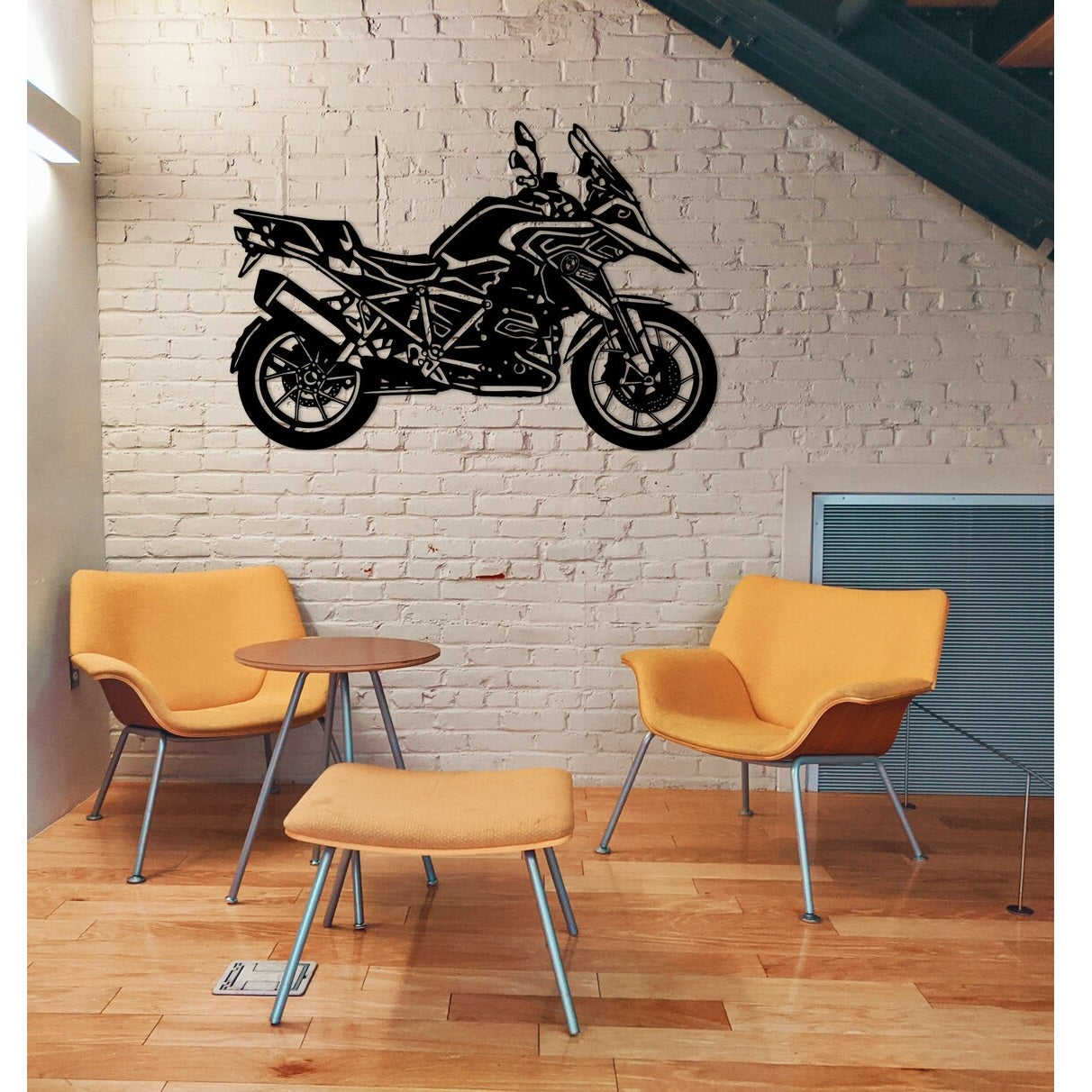 Cyallana Motorcycle Metal Wall Art Decor - Notbrand