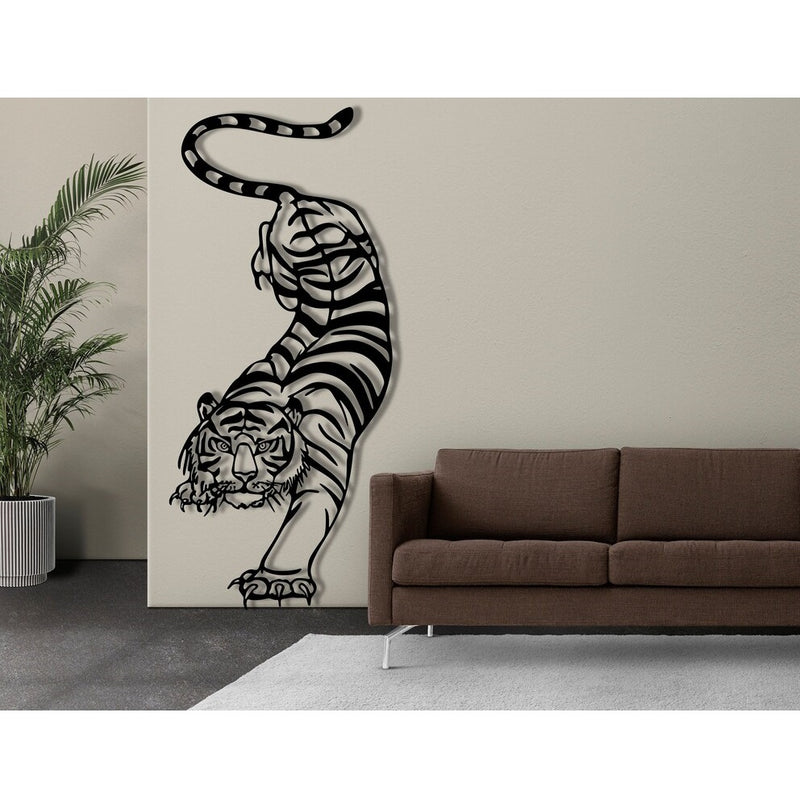 Tiger Metal Wall Art Decor - Notbrand