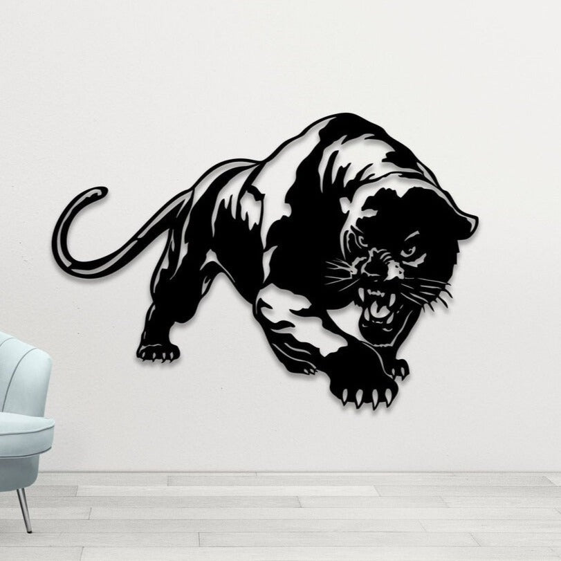 Black Panther Metal Wall Art Decor - Notbrand