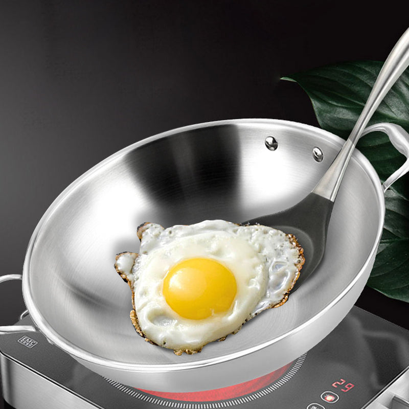 Stainless Steel Frying Wok With Lid - Range - Notbrand