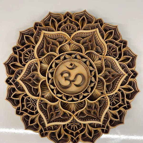 Onav Handcrafted Crown Chakra Mandala Wall Art - Notbrand