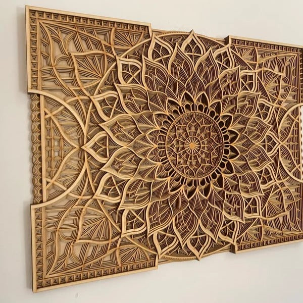 Decum Handcrafted Wooden Mandala Wall Art - Notbrand