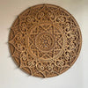Krilge Wooden Mandala Wall Art - Natural - Notbrand