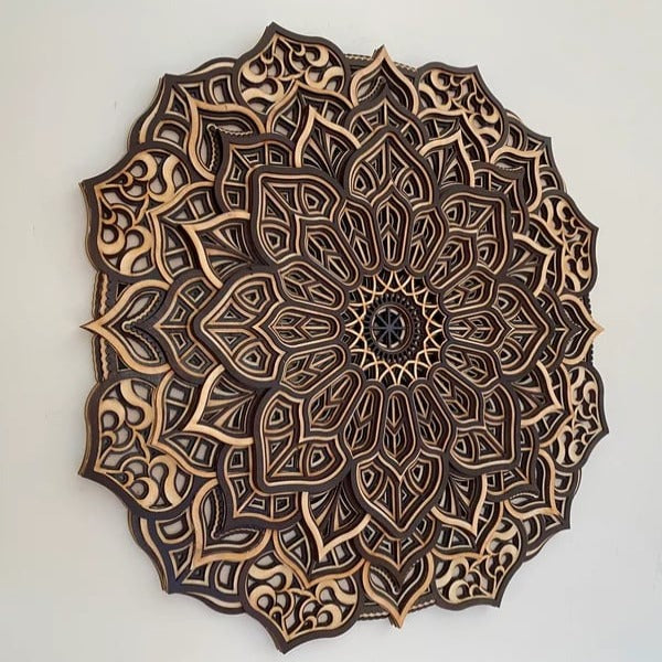 Treena Handcrafted Wooden Mandala Wall Hanging - Notbrand