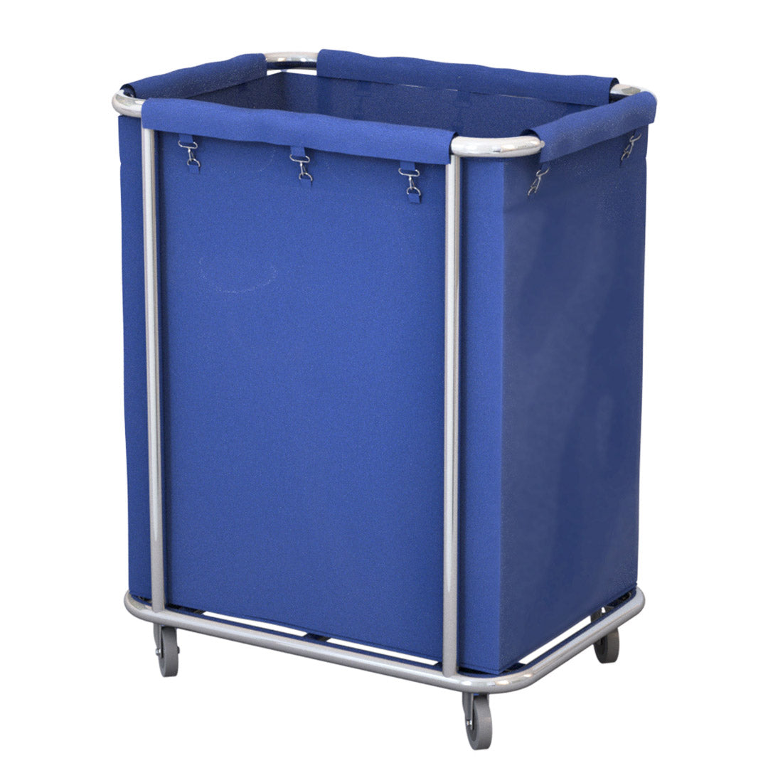 Stainless Steel Rectangular Laundry Basket - Blue - Notbrand