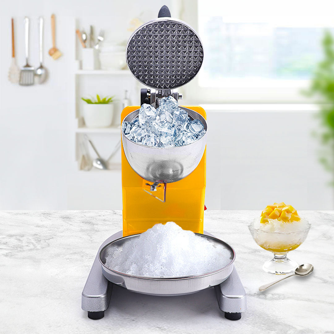 Electric Ice Crusher in Yellow - 65kg/hr - Notbrand