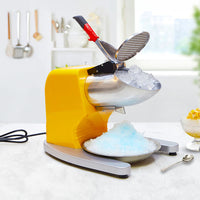 Electric Ice Crusher in Yellow - 65kg/hr - Notbrand