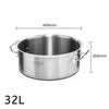 Stainless Steel 18/10 Stockpot Without Lid - 32 Liter - Notbrand