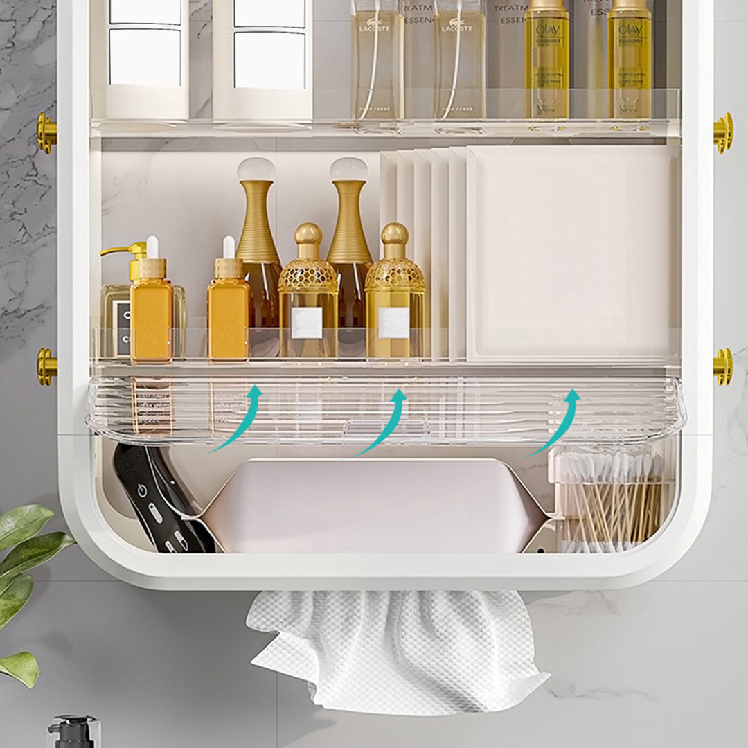 Bathroom Cosmetic Storage Organiser - White - Notbrand