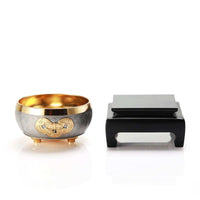 Royal Selangor Gilt Lucky Coin Wealth Bowl with Resin Stand - Pewter - Notbrand