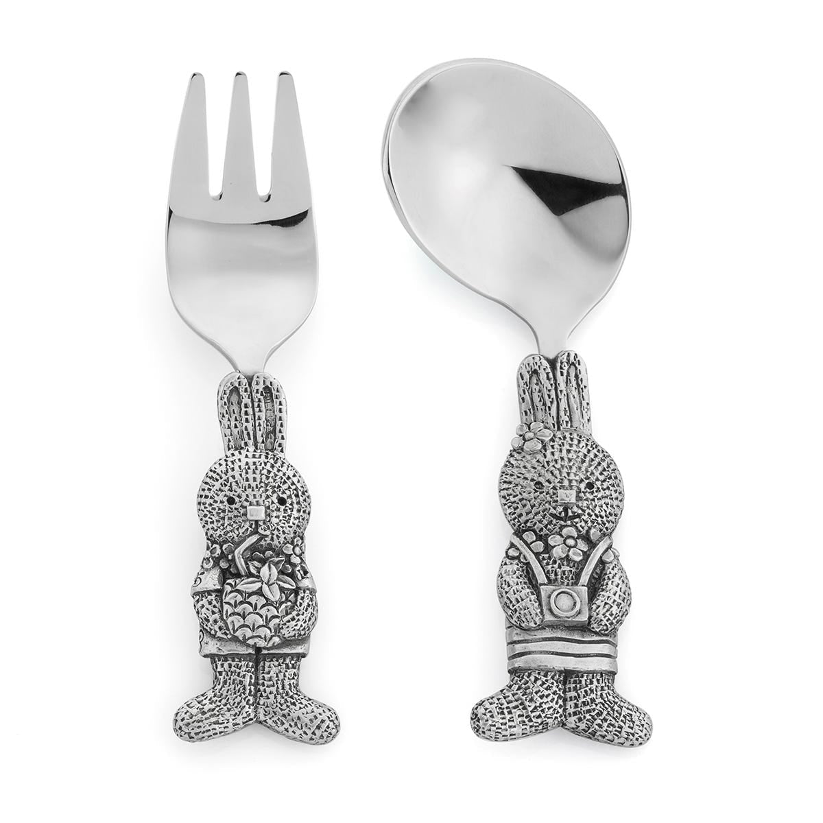 Royal Selangor Aloha Fork & Spoon Cutlery Set - Pewter - Notbrand