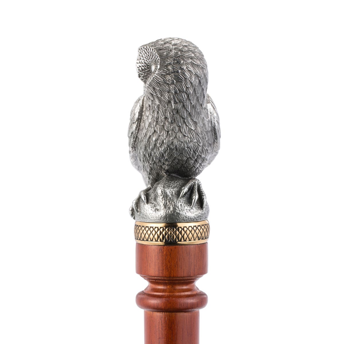 Royal Selangor Woodland Owl Walking Stick - Pewter - Notbrand