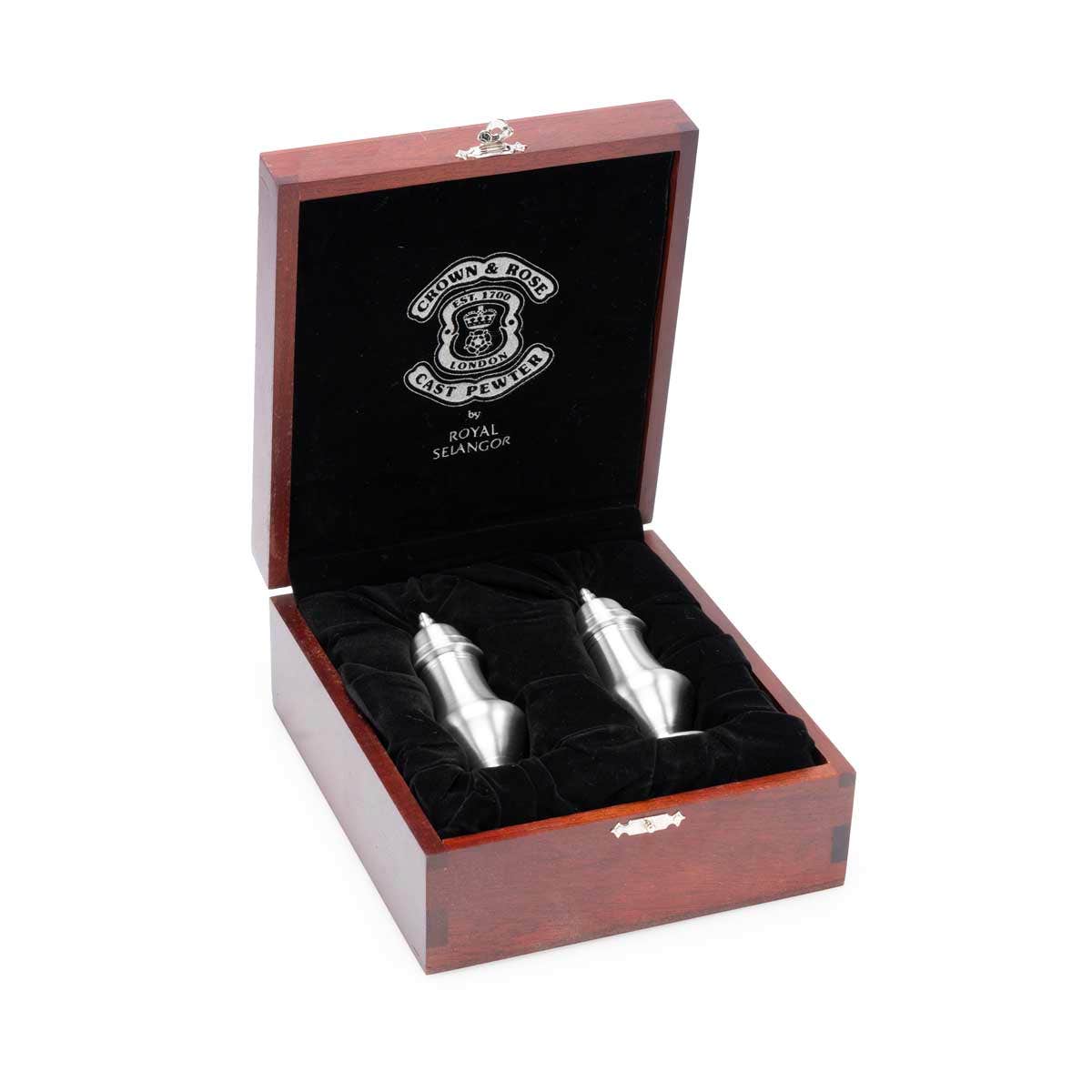 Royal Selangor Salt and Pepper Shakers with Gift Box - Pewter - Notbrand
