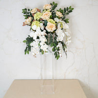Square Flower Stand Acrylic Centerpiece - Clear - Notbrand