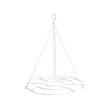 Single Hanging Floral Chandelier in White - Large - Notbrand