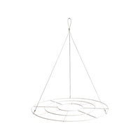 Single Hanging Floral Chandelier in White - Large - Notbrand