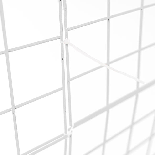 Square Backdrop Standing Frame With Mesh - White - Notbrand