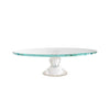 Round Glass Crystal Cake Stand in Clear - Large - Notbrand