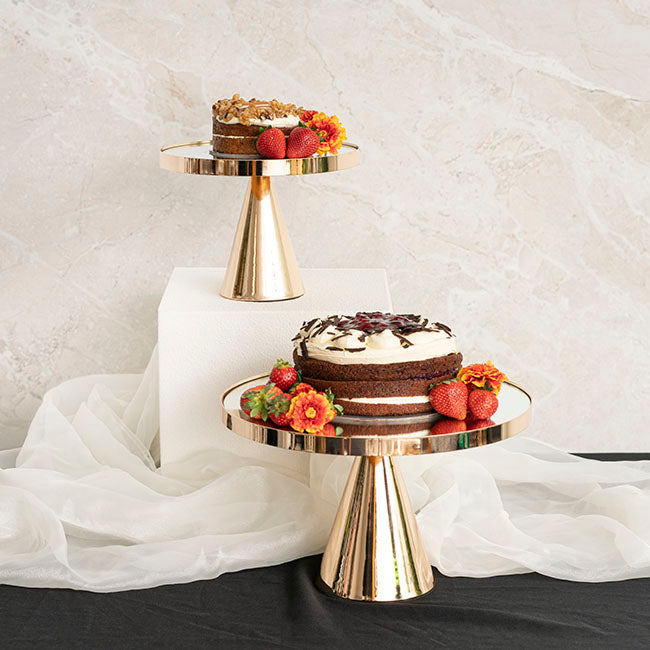 Metal Wedding Cake Display in Gold - Small - Notbrand