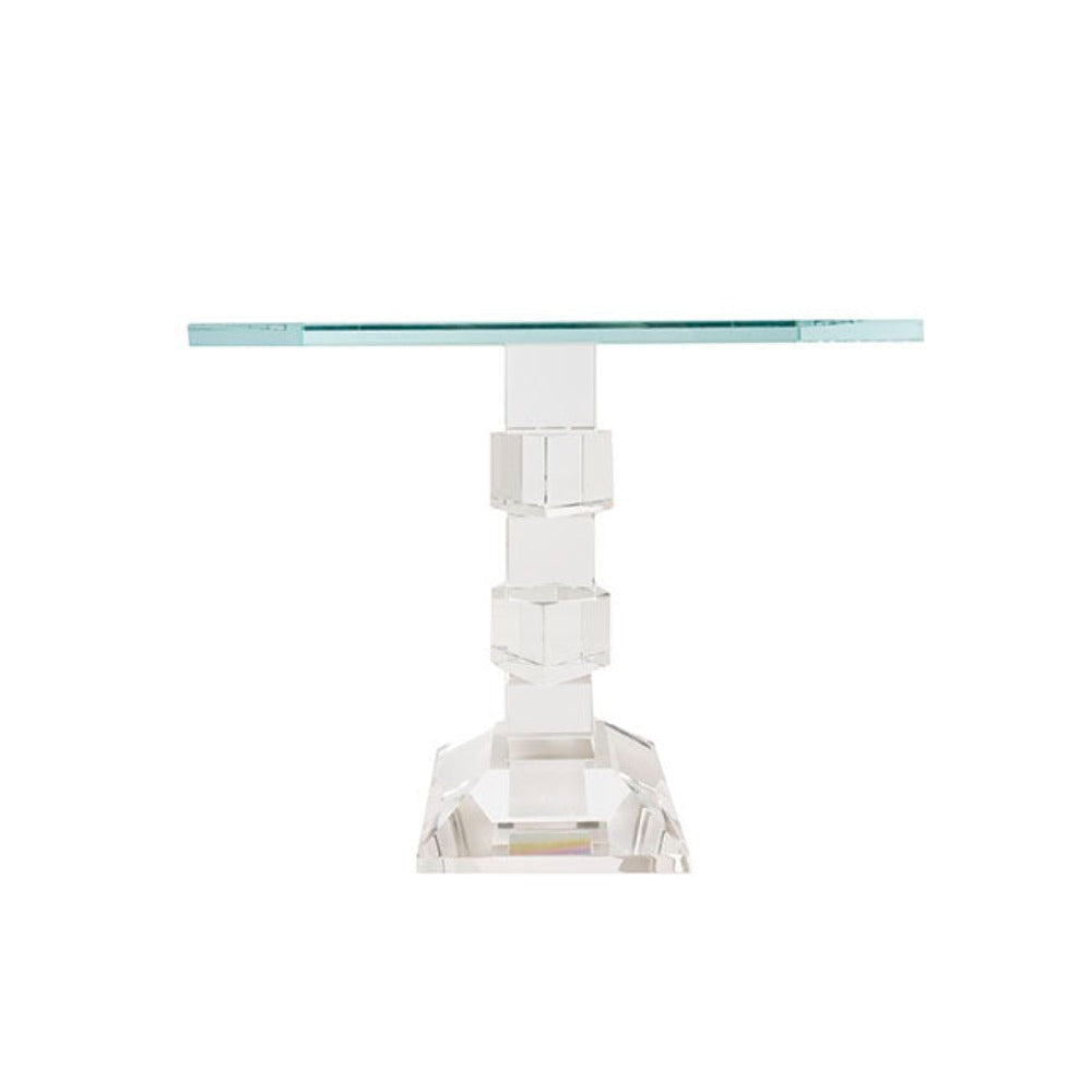 Crystal Glass Square Cake Stand - Clear - NotBrand