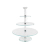 Crystal Glass 3 Tier Cake Stand in Clear - 45cmH - Notbrand