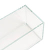 Set of 2 Crystal Glass Rectangle Low Rise Trough in Clear - Small - Notbrand