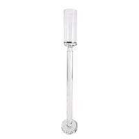 Crystal Glass Cylinder Candle Holder in Clear - 81cmH - Notbrand